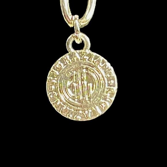 RJ Graziano Acrylic Lucite Necklace Clear Frosted Link Silver Tone Metal Chunky - Picture 5 of 10